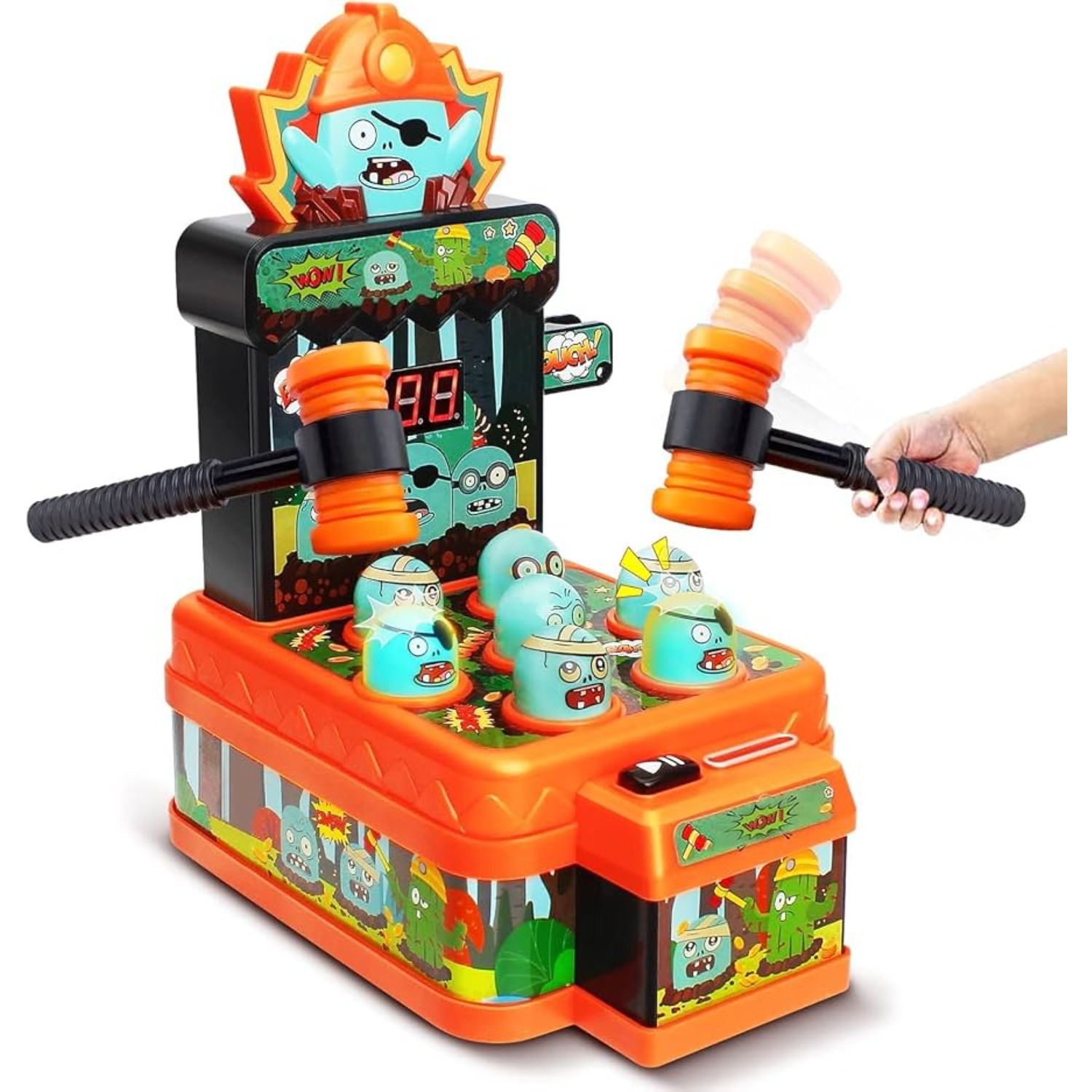 Whack A Mole Arcade - Zombies Whack Game Toys for Kids