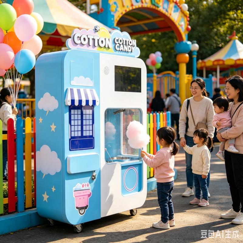 Candy Floss Machine - Customized Cotton Candy Vending Machine Smart