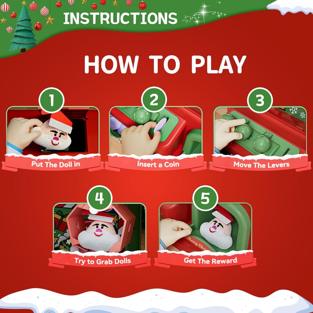 Christmas Claw Machine For Kid - Arcade And Vending ulasan dan harga