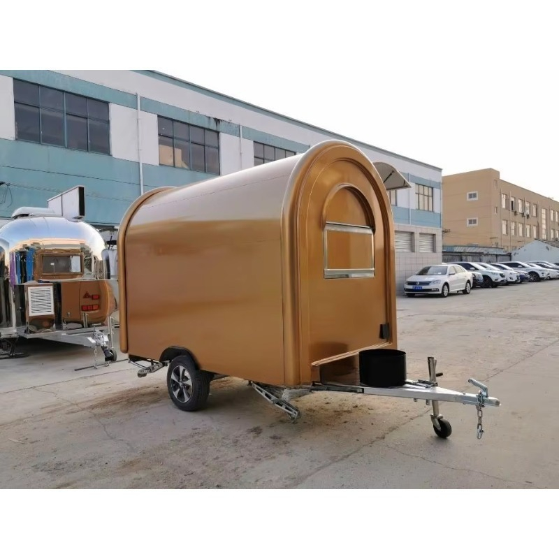 Mobile Food Trucks Coffee Food - Hot Dog Vending Cart ulasan dan harga