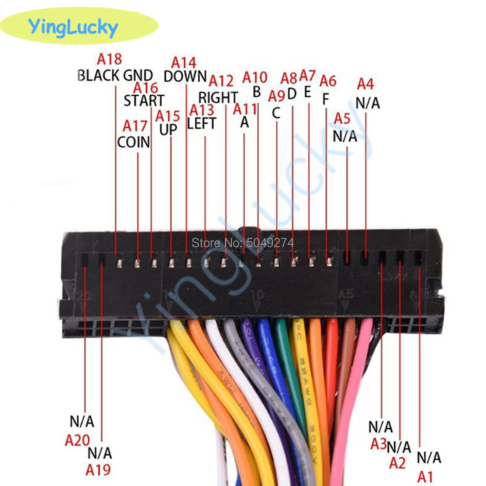 Arcade Cabinet 40-pin Wire Har - Arcade Vibes ulasan dan harga