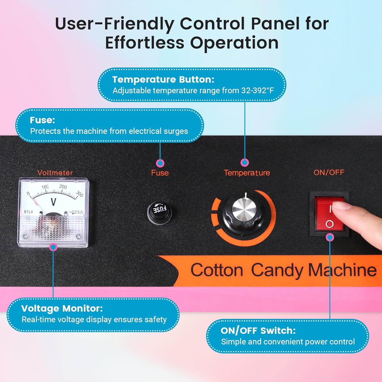 MHT2 Electric Cotton Candy Mac - Candy Floss Machine ulasan dan harga