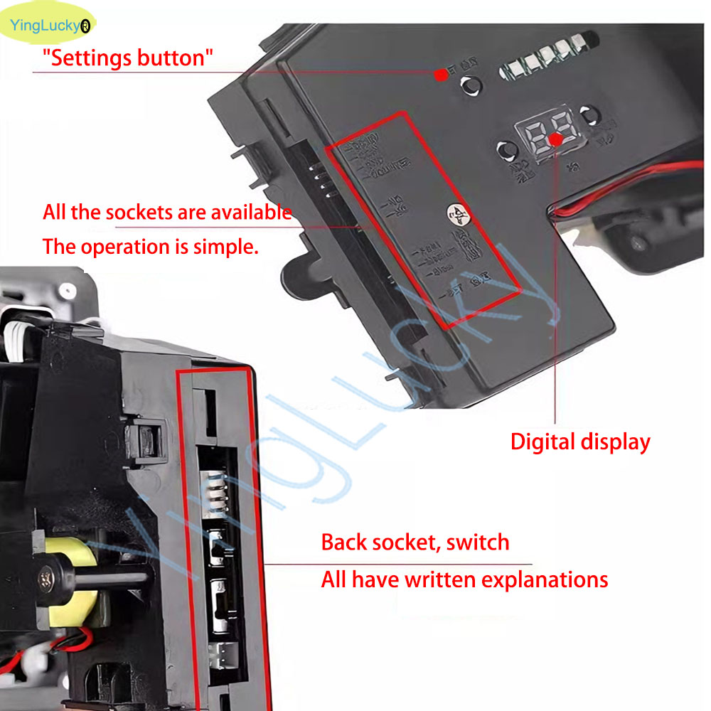 Colorful LED Multi Coin Accept - Arcade And Vending ulasan dan harga