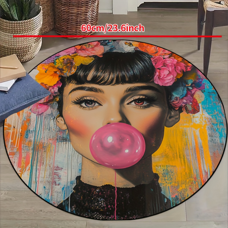 Graffiti Art Woman With Floral - Bubble Gum Machine ulasan dan harga