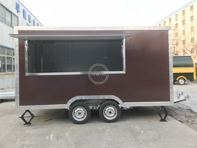 Outdoor Hot Dog Fast Food Truc - Hot Dog Vending Cart ulasan dan harga