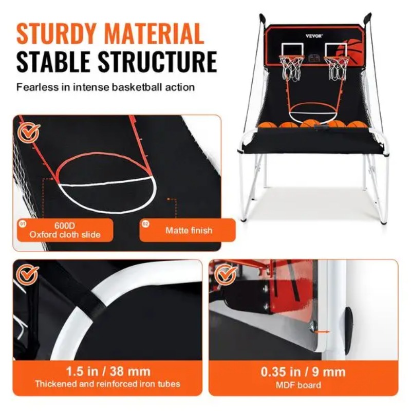【Hot Item】Foldable Basketball  - Arcade Games & Vending Llc Photos ulasan dan harga