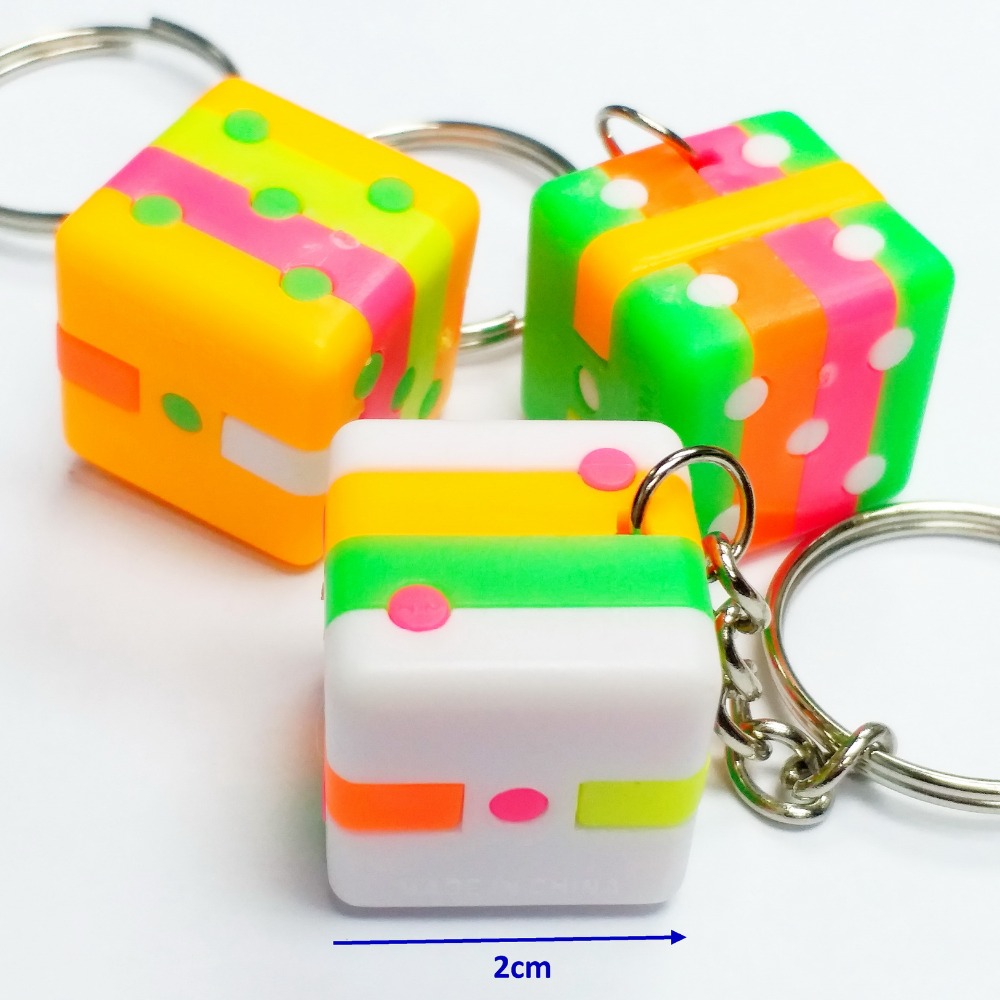 10Pc 2cm Puzzle Dice Cube Key  - Vending Game ulasan dan harga
