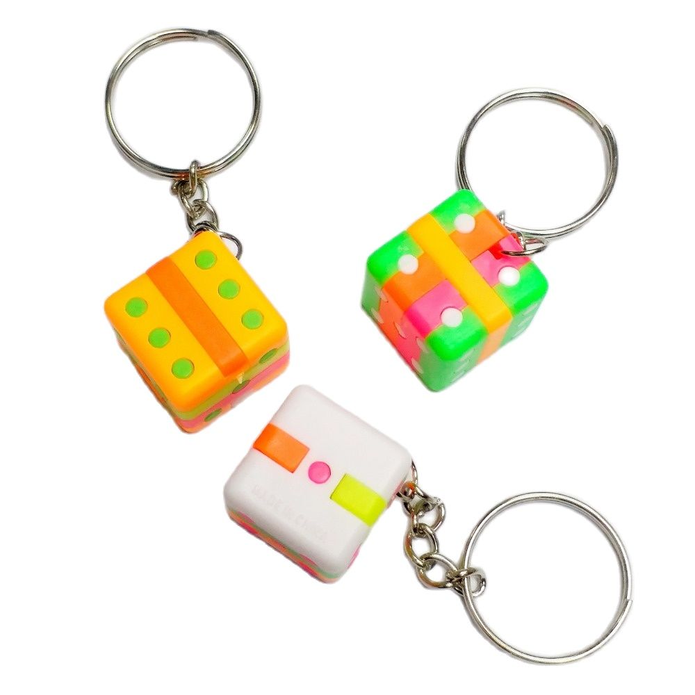 10Pc 2cm Puzzle Dice Cube Key  - Vending Game ulasan dan harga