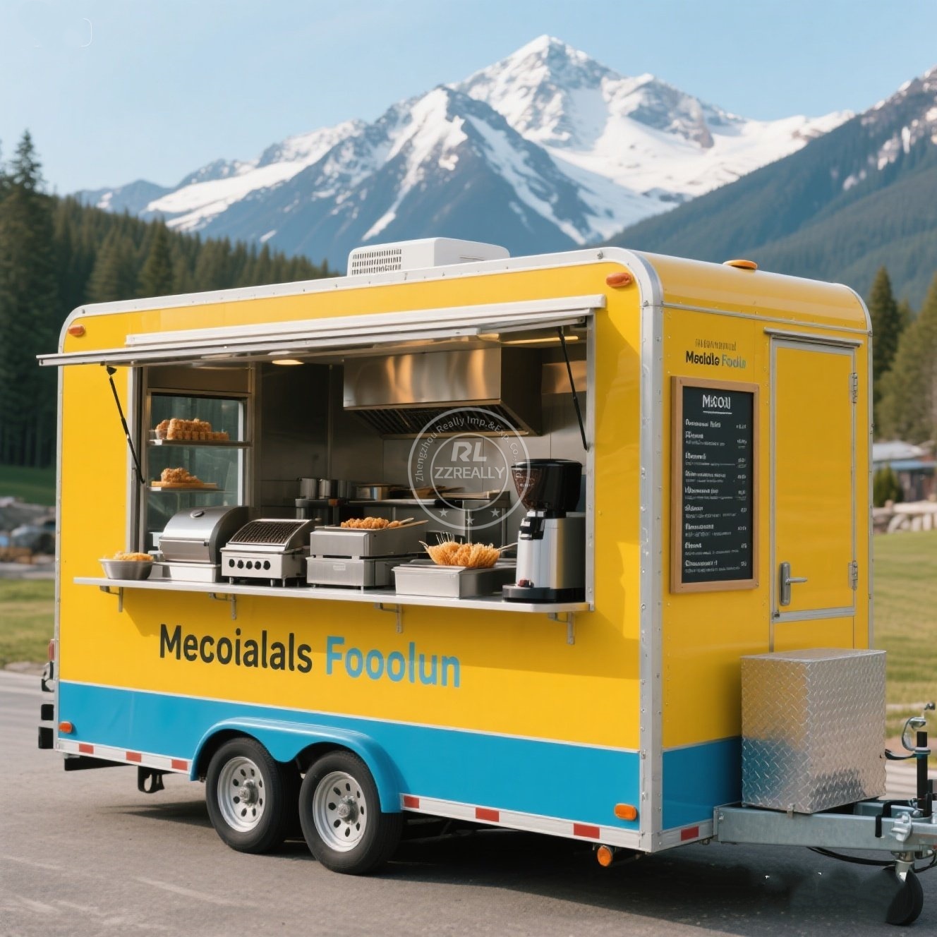 Customizable Food Trailer Manu - Hot Dog Vending Cart ulasan dan harga
