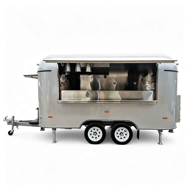 Customized Food Truck Mobile w - Hot Dog Vending Cart ulasan dan harga