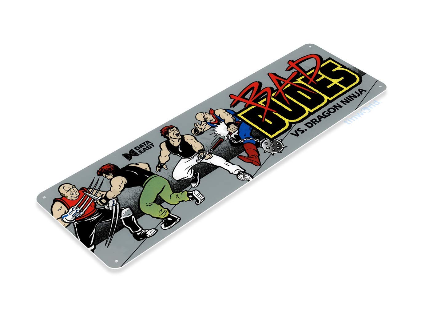 Tinworld Tin Sign Bad Dudes Ar - Arcade Game Jackpot ulasan dan harga